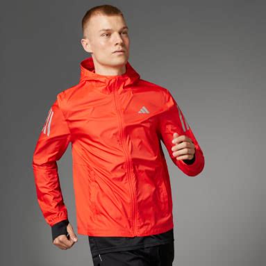 rote joggingjacke adidas|Diese Laufjacken bringen dich über Stock und Stein .